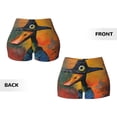 thumbnail image 6 of Athletic Shorts for Women, Abstract Funny Duck Seam Womens Shorts High Waisted Sport Running Workout Gym, 6 of 8