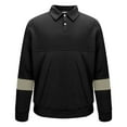 thumbnail image 5 of Xzbqbs Long Sleeve Shirts for Men Casual Loose Fit Polo Shirts Button Fashion Color Block Lightweight Collared Work Pullover Shirts, 5 of 8