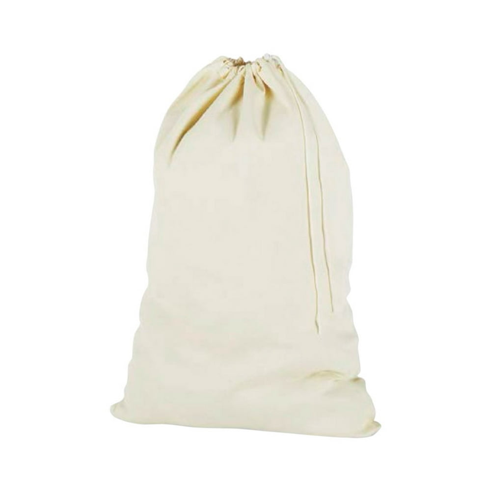 Whitmor White Canvas Laundry Bag