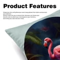thumbnail image 2 of Flamingo Elegant Velvet Throw Pillow Covers Set of 2 for Bed and Throw Pillows - 16x16, 18x18, 20x20 Inches with Unique Patterns for Home Decor and More, 2 of 6