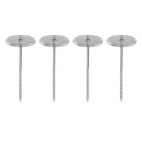 OHOIOLLA 4Pcs Cake Tools Flower Flower Nails Silver 7 X 3 X 3 Cm Stainless Steel For Diy Baking