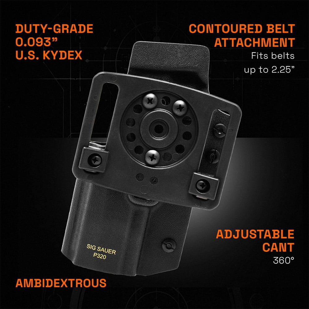 GRITR Ambi OWB Kydex Holster; Fits P320 XFive Legion