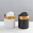 thumbnail image 5 of lanema Mini Stainless Steel Swing Lid Trash Bin for Desks and Counters Trash Holder, 5 of 20