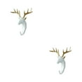 thumbnail image 4 of Maytalsory Animal Head Key Hook Sturdy And Durable Construction Adding Touch Of Whimsy White gold (deer) 2Set, 4 of 6