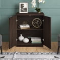 thumbnail image 4 of Evelyn&Zoe Modern/Contemporary 28" Wide Alder Brown Accent Cabinet, 4 of 7