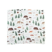 Red Rovr 100% Organic Cotton Muslin Swaddle Infant Blanket 2 Pk, Unisex, Bear Buddies