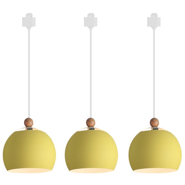 Kiven H Track Pendant Lightning, 3 Lights Modern H Track Lighting Iron