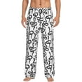 thumbnail image 2 of Lsque Hand Drawn Snake Print Men's Pajama Pants, Lounge Pant - Comfortable Home Wear,Elastic Waistband, Stylish Design-Medium, 2 of 9