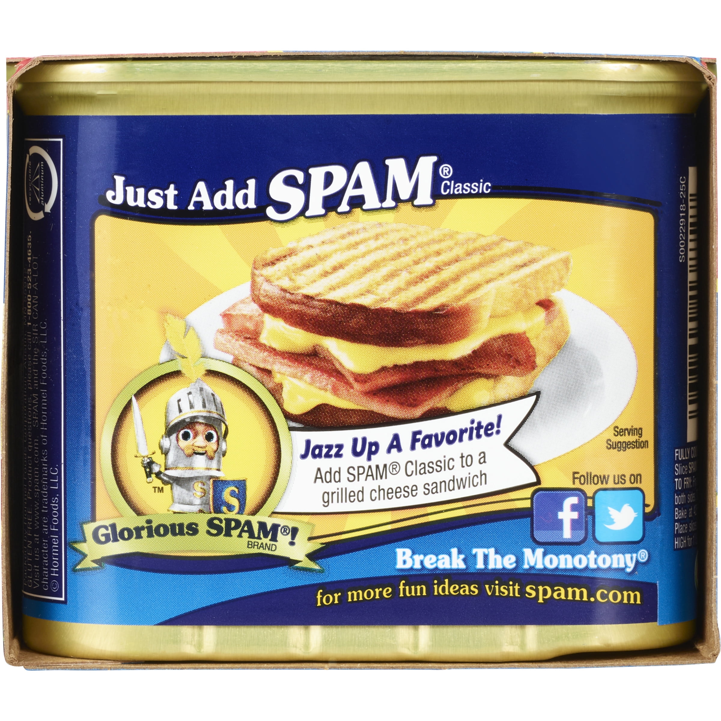 (6 pack) SPAM Classic, 12 oz Aluminum Can (6 packs of 2 cans)