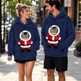 thumbnail image 2 of JAJAHO Unisex Christmas Santa Cat Hoodie Pet Holder Kitten Puppy Carriers Pullover Fuzzy Sweatshirt With Zipper Pouch, 2 of 6