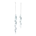 thumbnail image 2 of Melrose Melted Glass Christmas Icicle Ornaments - 7"- Blue - 12ct, 2 of 3