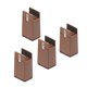 thumbnail image 2 of Paquete de 4 elevadores de piernas Zulema para cama y mobiliario con abrazadera de tornillo 10 cm Marrón 10-37 mm, 2 of 8