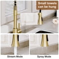 thumbnail image 6 of Boyel Living Kitchen Faucet in Brushed Gold, 2-Mode Sprayer Spring Kitchen Sink Faucet with Towel Rack, Kitchen Faucet for Kitchen Sink, 6 of 8