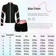 thumbnail image 5 of CHICTRY Kids Girls Zippered Sports Gym Suit Long Sleeve Shiny Rhinestone Snowflake Sweatshirt with Shorts Tracksuit Pink 6, 5 of 5