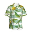 thumbnail image 2 of JUNZAN Lemon Pattern Hawaiian Shirt for Men,Summer Beach Casual Short Sleeve Button Down Shirts-Medium, 2 of 9