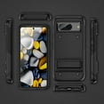 thumbnail image 6 of Designed for Google Pixel 8 Case, with Hidden Kickstand Military Grade Drop Protection Dustproof Hybrid Hard PC Kickstand Phone Case Cover for Men Women for Google Pixel 8, Black, 6 of 7