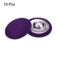 thumbnail image 3 of Uxcell 10pcs 32L Fabric Cloth Covered Button 20mm Round Metal Sewing Buttons for Suits Dress Blouses, Purple, 3 of 6