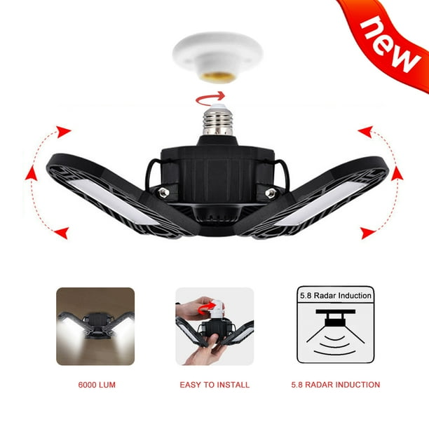 Garage Ceiling Motion Sensor LED Light