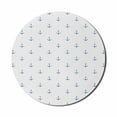 thumbnail image 1 of Anchor Mouse Pad for Computers, Classical Vivid Blue Anchors Simplistic Design Marine Hobby Lifestyle Themed , Round Non-Slip Thick Rubber Modern Gaming Mousepad, 8" Round, Blue White, by Ambesonne, 1 of 2