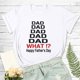thumbnail image 2 of Camiseta del día del padre Camiseta de manga corta con estampado de letras de verano para hombre y mujer Regalo para el padre Pompotops  hfajkhk132234, 2 of 5