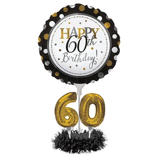 60th Birthday Balloon Centerpiece, Each
