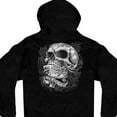 thumbnail image 5 of Hot Leathers GMZ4356 Men’s ‘Sweet Demise’ Black Hoodie with Zipper Closure 3X-Large, 5 of 5