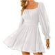 thumbnail image 1 of Mini vestido de manga larga con cuello redondo de manga larga informal de moda sexy para mujer Pompotops hdfakjf4371, 1 of 8