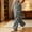 Gray, variant on Ovbmpzd Cargo Pants For Women Plus Size Gray Wide Leg Corduroy Baggy Pants Drawstring Wasited Casual Pants,S