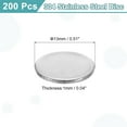thumbnail image 2 of Uxcell 200 Pack Stainless Steel Disc, 1/2"(13mm) Dia 0.04"(1mm) Thick 304 Stainless Steel Flat Round Sheet Blank Round Circle Plate for Crafts Metal Stamping and Jewelry Making, 2 of 7