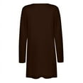 thumbnail image 5 of SDNall Lightweight Cardigans for Women Color Long Sleeve Casual Tops Blouse with Pocket Cardigan Womens Cardigan (Brown, Sizes S-XXL), 5 of 9