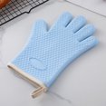 thumbnail image 1 of Guantes de silicona con aislamiento térmico para horno microondas de cocina, antiescaldaduras, de algodón grueso, resistentes a altas temperaturas, impermeables, para hornear en el hogar, 1 of 2