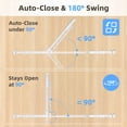 thumbnail image 5 of edx Walk-Thru Pet Gate for Doorways and Stairs, Adjustable 30"-41" Auto-Close Metal Dog Gate, Pressure or Hardware Mount Options for Indoor Openings, 5 of 6