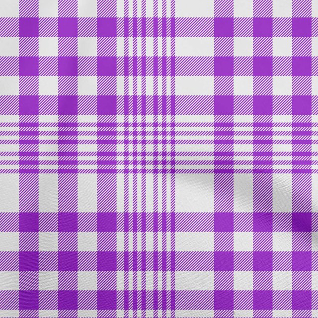 oneOone Polyester Spandex Purple Fabric Tartan Sewing Craft Projects Fabric Prints By Yard 56 Inch Wide
