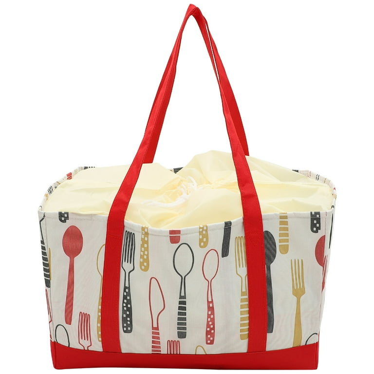 Insulated Picnic Bag Ultra large Capacity Tote Bag for Picnics Beaches Traveling 30L