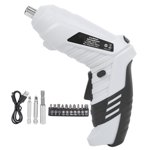 Cordless Electric Screwdriver Drill Kit Lithium‑Ion Rechargeable Screw LED Home