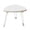 White, variant on Folding Coffee Table, Wooden Triangle Center Sofa Table with Steel Legs, Modern Accent Furniture, for Small Spaces, Living Room and Home Office