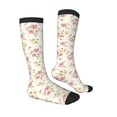 thumbnail image 3 of Daiia Sports Socks Floral Printed Novelty Crew Socks for Men Women Knee High Socks Cotton Socks Soft & Breathable Support Unisex Socks, 3 of 9