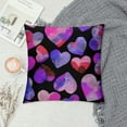 thumbnail image 2 of FUMJ  Animal Theme Pillow Cover Print Purple Blue Cute Animal Paws Print Square Throw Pillow Cover for Bed or Sofa Decor Watercolor Pastel Style Decorative Cushion Cover, 2 of 5