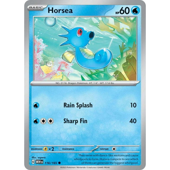 Pokemon Scarlet & Violet 151 Common Horsea #116