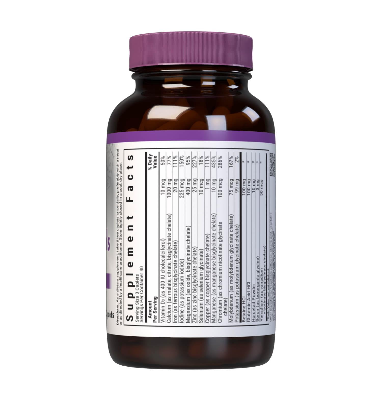 Bluebonnet Nutrition Chelated Multiminerals - Bone Health - 120 Caplets