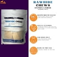 thumbnail image 4 of Piccardmeds4pets Rawhide Dental Chews for XL Dogs Over 50lbs., 4 of 7