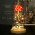 thumbnail image 1 of Rosa Eterna en Cúpula de Vidrio con Luces led, Rosa Artificial, Regalos Románticos para mamá y Esposa en San Valentín, Cumpleaños, Aniversario, 1 of 4