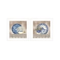 thumbnail image 2 of Set Of Two The Farmhouse Blues 1 White Framed Print Wall Art, 2 of 9