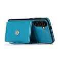 thumbnail image 5 of Dteck Wallet Case Compatible with Samsung Galaxy S23 FE,Crossbody Leather Case with Credit Card Holder and Strap Magnetic Flip PU Kickstand Shockproof Protective Shell Cover,Blue, 5 of 6