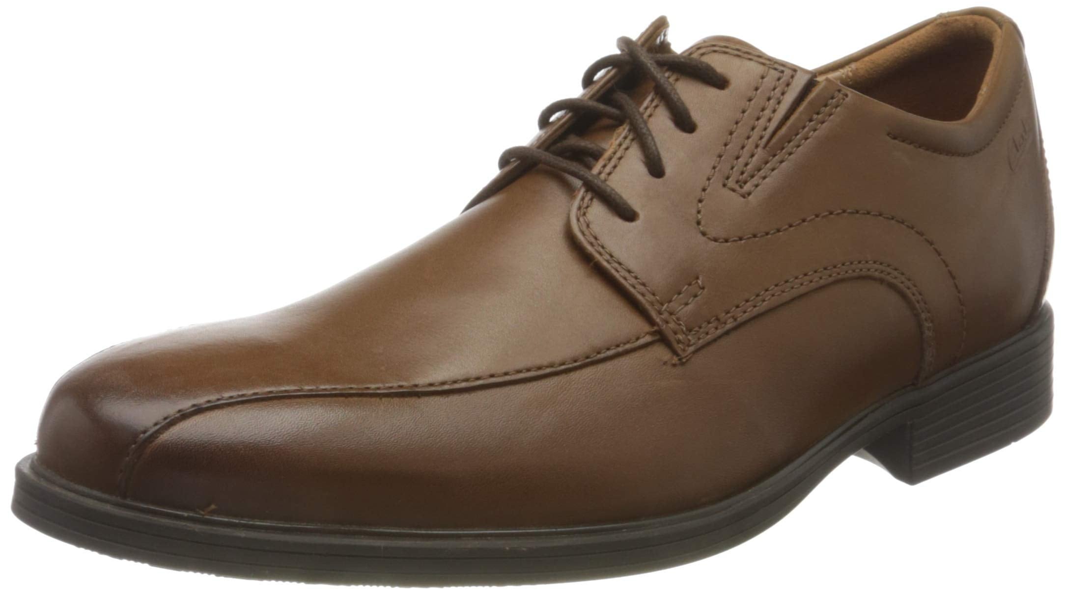 Clarks Whiddon Pace Dark Tan Leather 8 