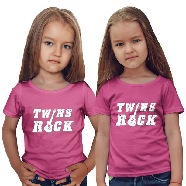 Nursery Decals and More Nursery Decals and More Cute Tees for Twin Girls, Includes 2 Shirts