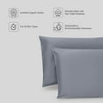 thumbnail image 3 of Fabdreams GOTS Certified 100% Organic Cotton Queen / Standard Size Pillow Case|300 Thread Count| Soft Silky Shiny |Luxury Hotel Collection| 20x30 inch| Sustainable |Light Gray, 3 of 9