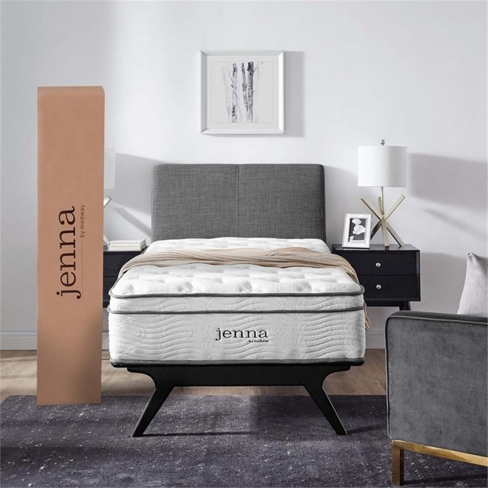 Pemberly Row 10" Innerspring and Foam Twin XL Mattress in White