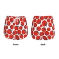 thumbnail image 5 of Lsque Hand Drawn Tomatoes Printed Women's Running Shorts with Liner Pockets,Elastic Quick Dry Workout Athletic Gym Yoga Shorts,Womens High Waist Shorts-Small, 5 of 9