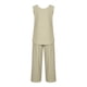 thumbnail image 5 of Conjunto de pantalones y tops de camisa sin mangas con cuello redondo liso para mujer Wmkox8yi  bvn3751, 5 of 8
